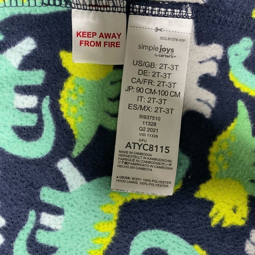 Carter’s Simple Joy Fleece Bathrobe - Picture 4 of 4